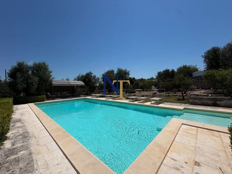 Trullo Estate with 2 Independent Lamie and 6,208 sqm of Land for Sale near Ostuni — 2