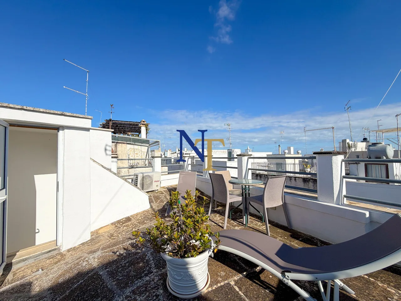 Renovated Townhouse with Panoramic Sea View Terrace for Sale in Ostuni