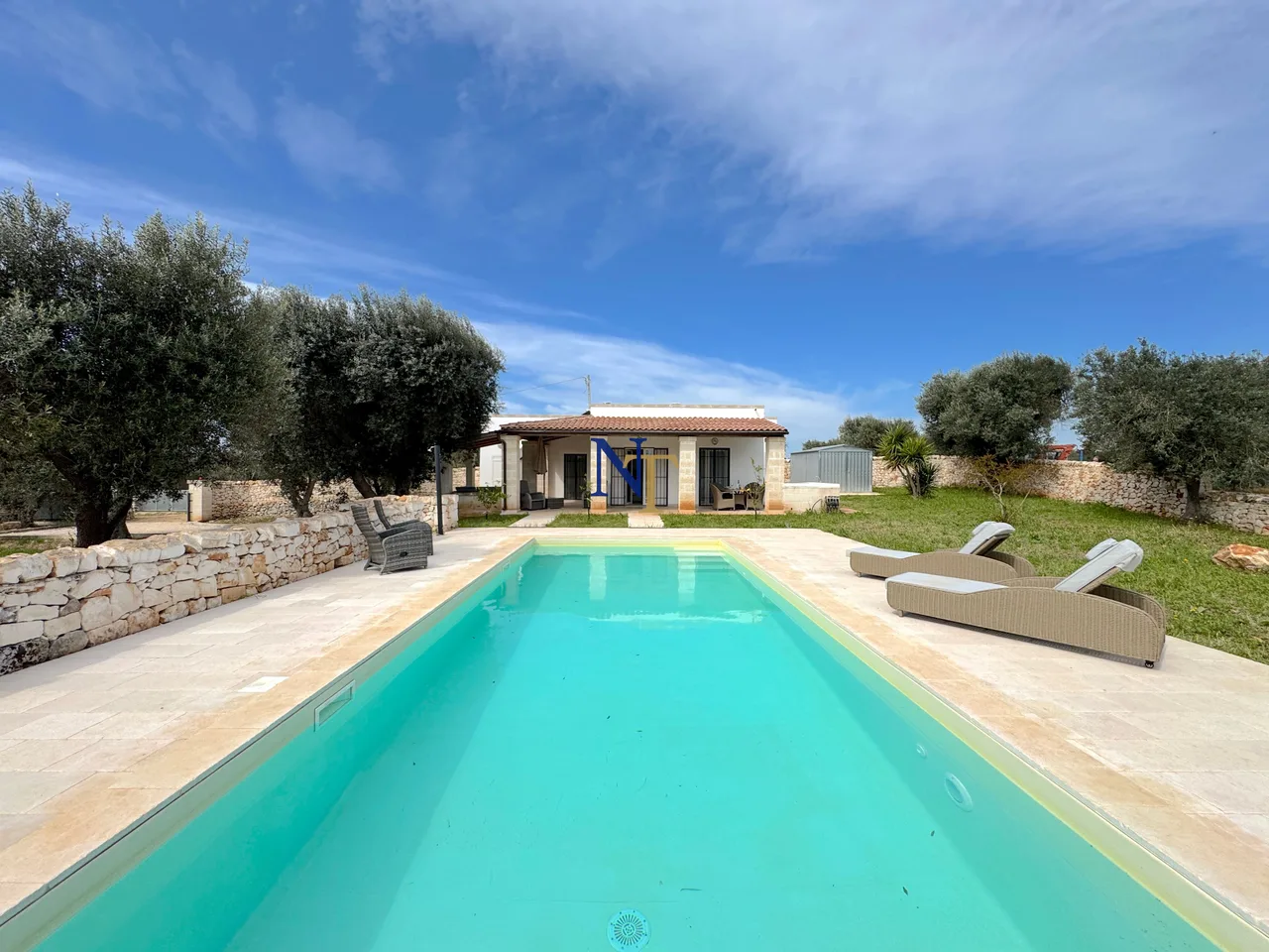 Villa with Private Pool and 13,000 sqm of Land for Sale near Ostuni